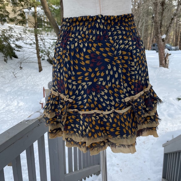 FREE PEOPLE Silk Mixed Media Skirt Top - Picture 8 of 16